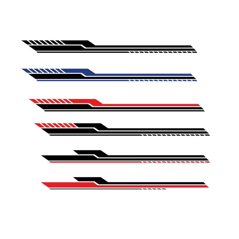 vector striped car wrap sticker design. vector car livery decal