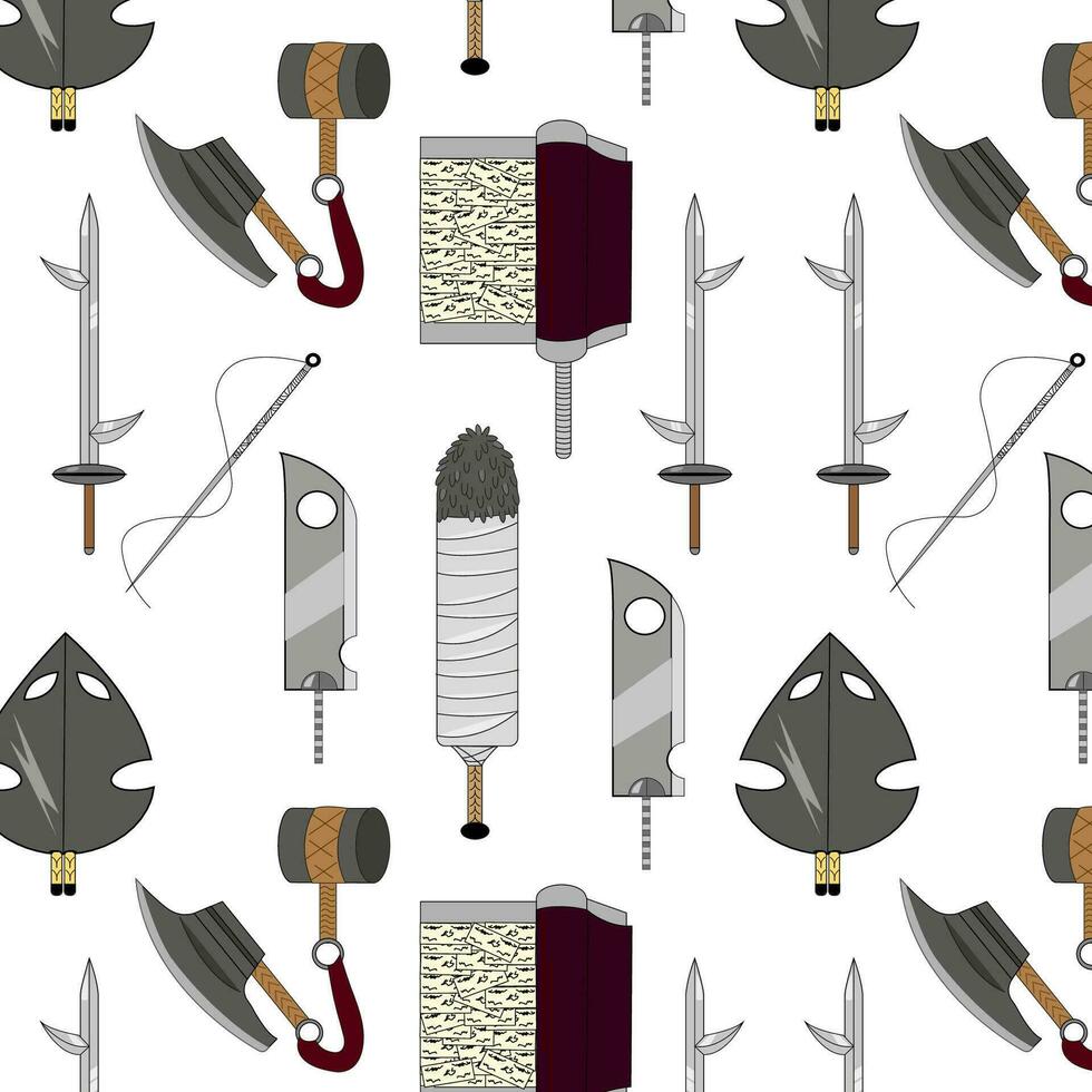 modelo con vector ilustración de un daga, espada. todas elementos son aislado