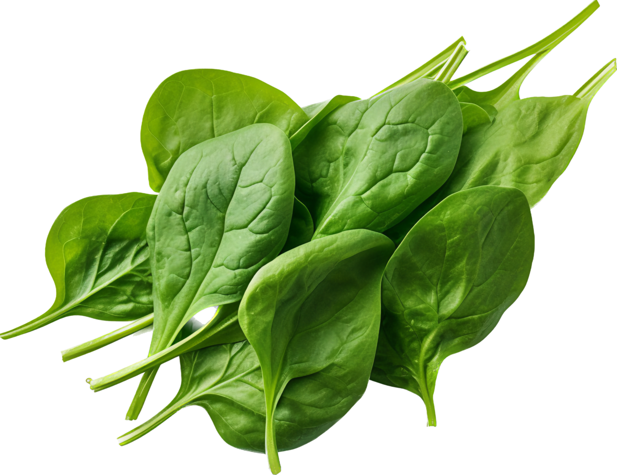 Spinach png with AI generated.