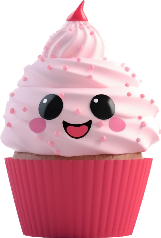 Cupcake png with AI generated.