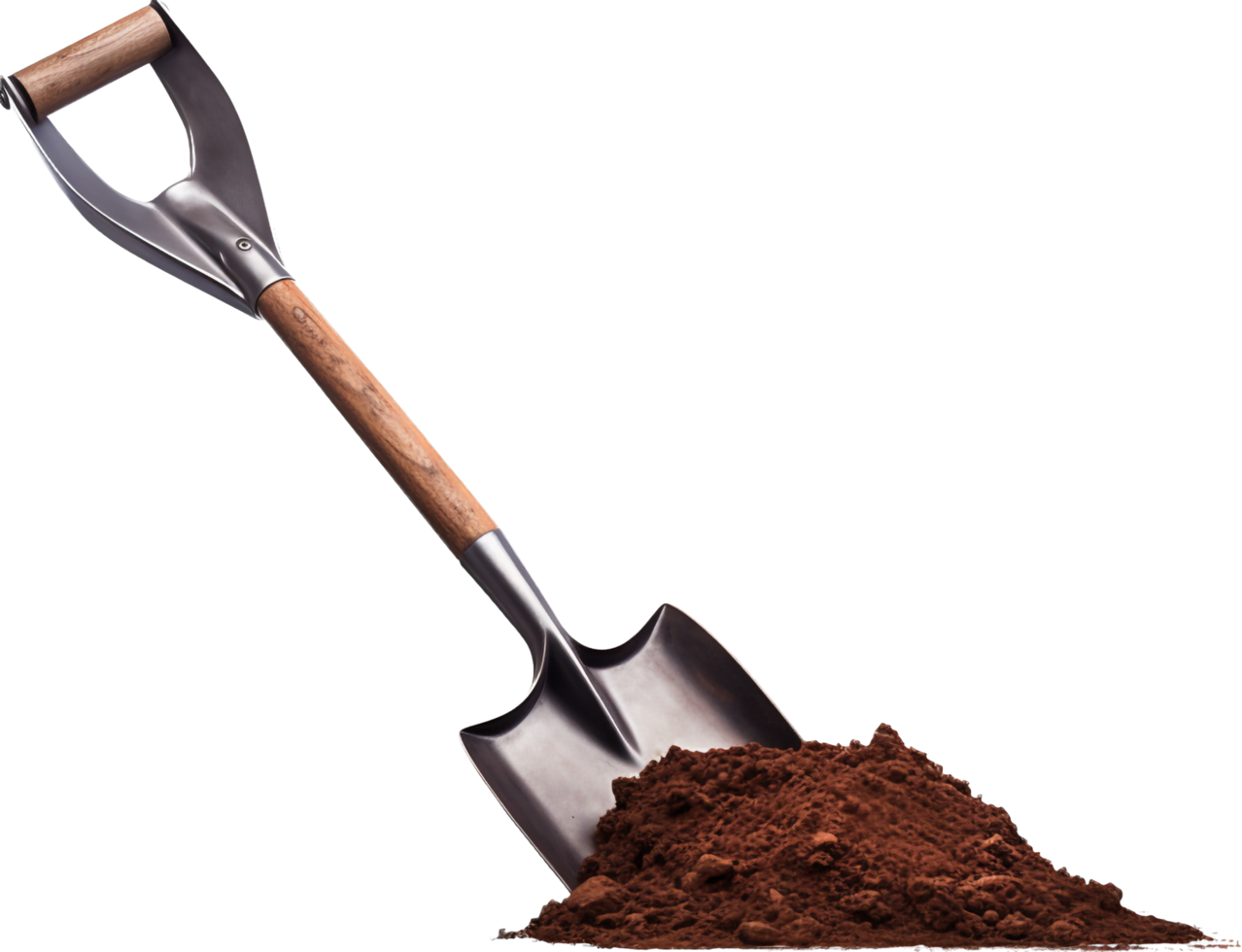 Shovel png with AI generated.