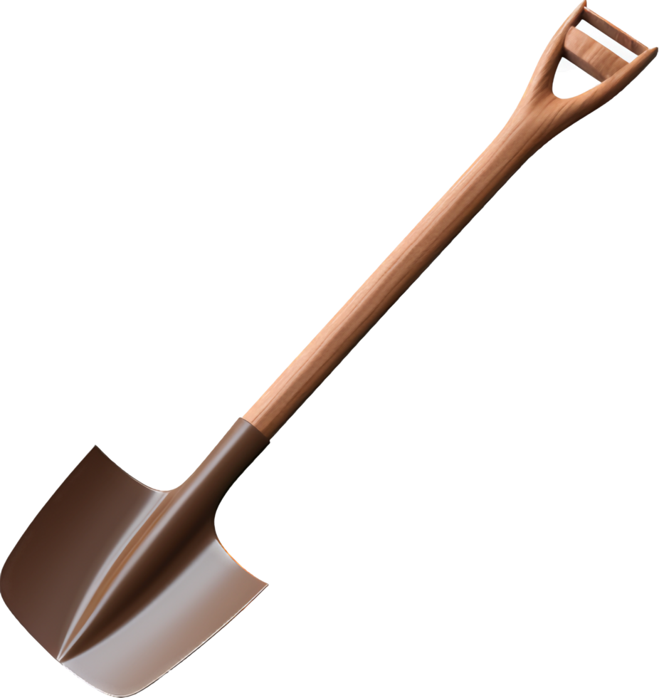 Shovel png with AI generated.