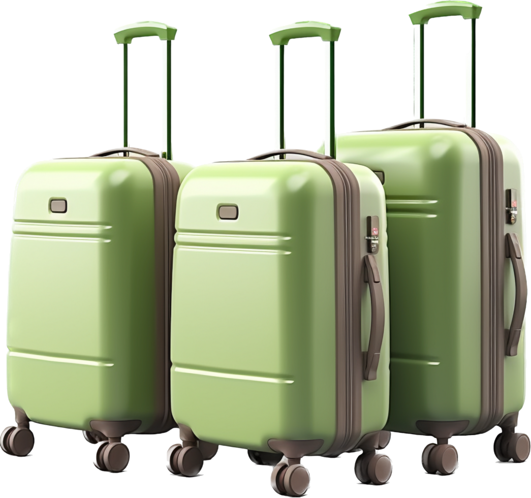 Luggage png with AI generated.