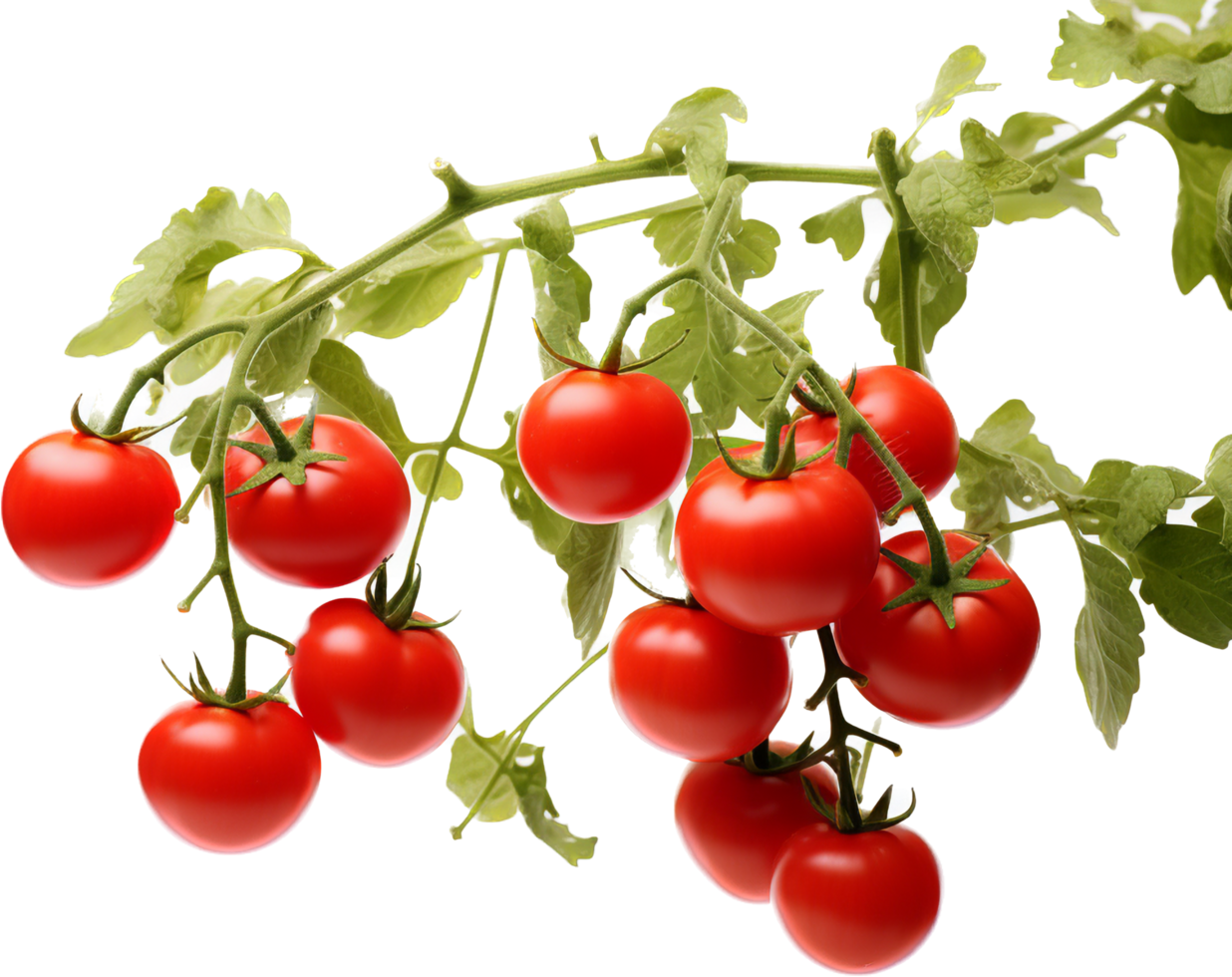 Tomato plant png with AI generated.