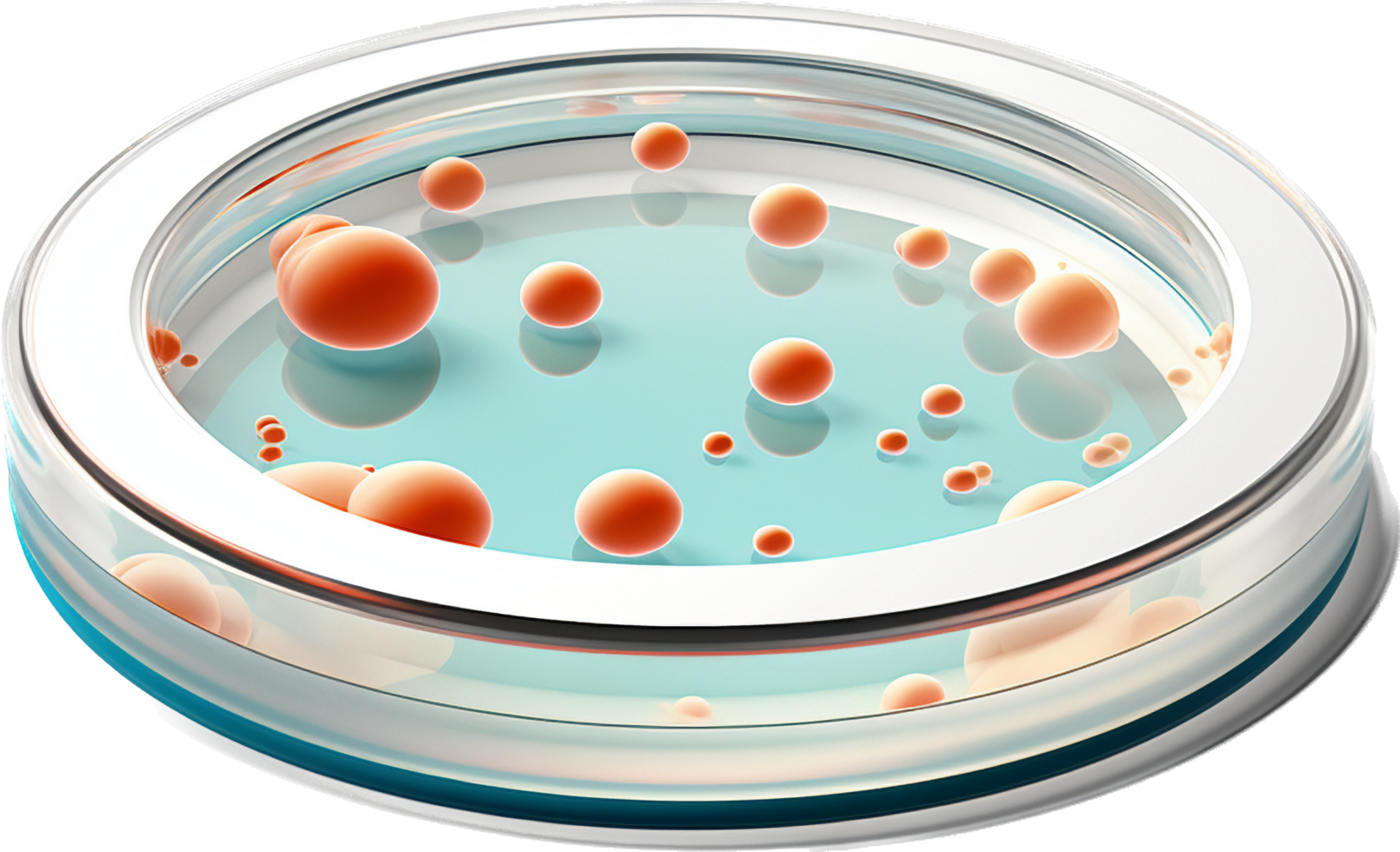 Petri dish png with AI generated.
