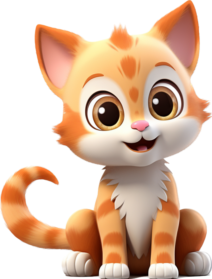 Cat png with AI generated.
