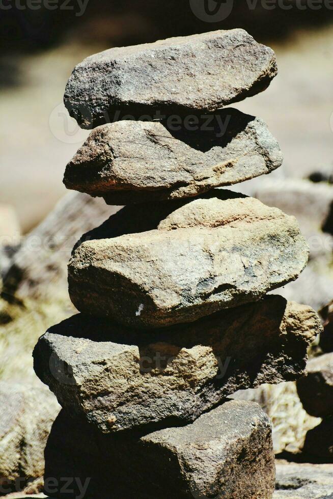 Arranged stone chips photo