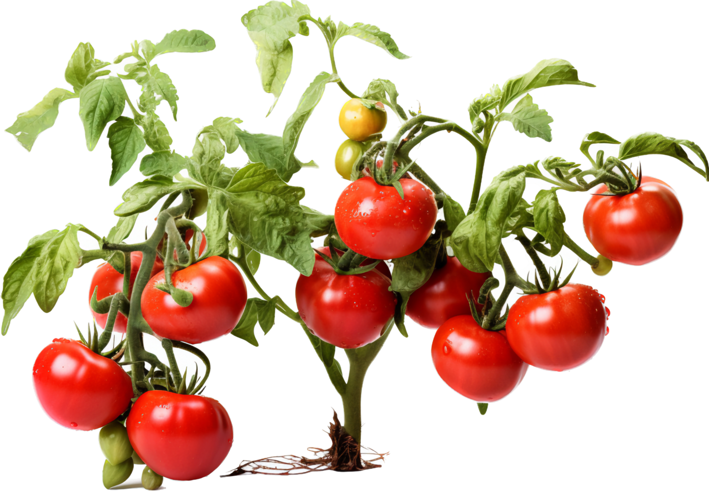 Tomato plant png with AI generated.
