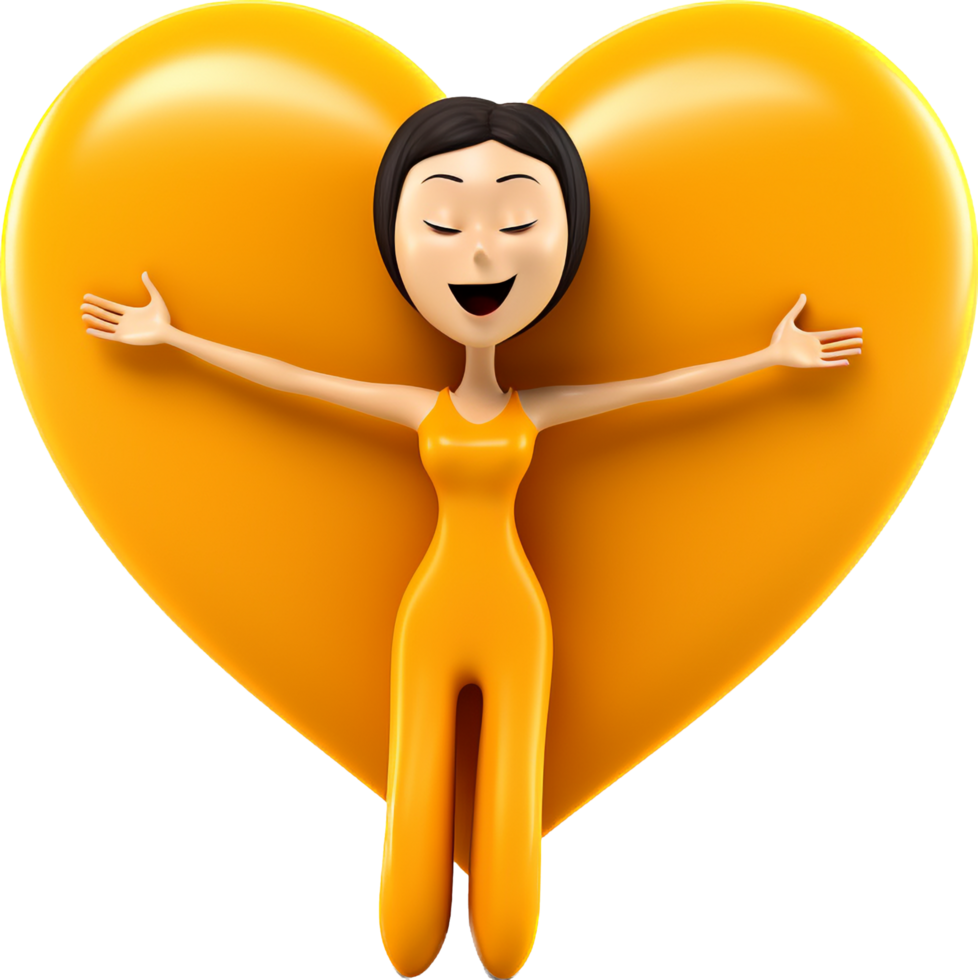 Self love png with AI generated.