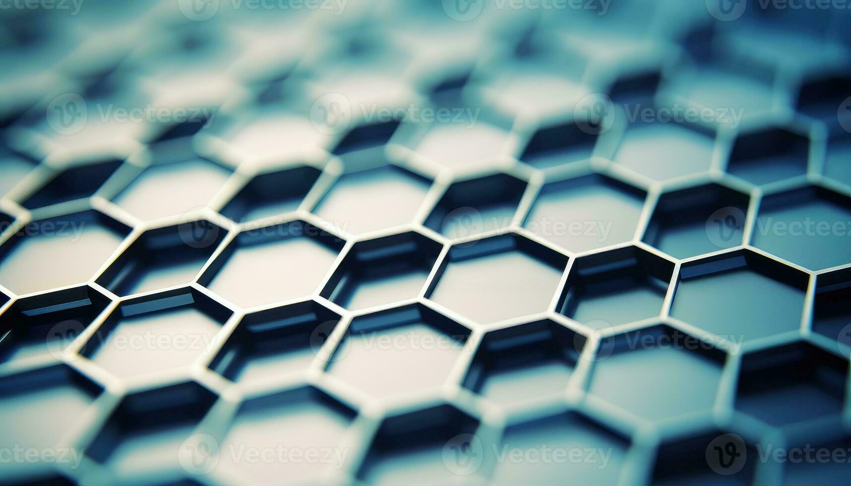 que cae metal átomos reunirse hexagonal cuadrícula ai generado foto