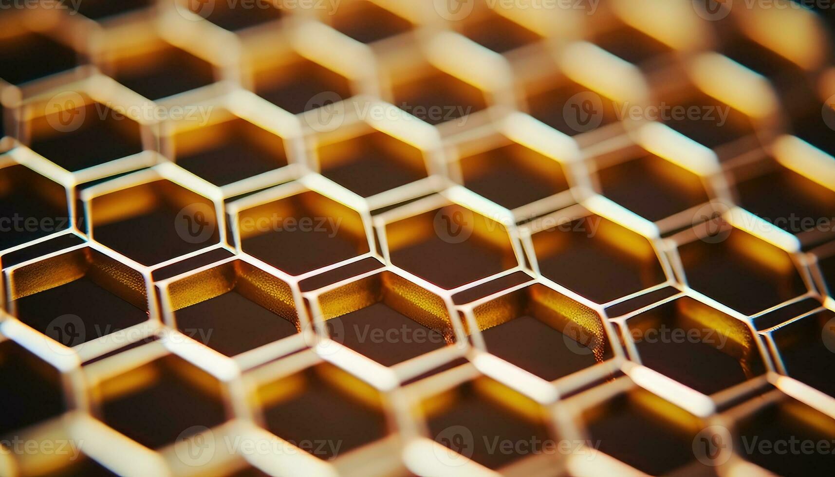 que cae metal átomos reunirse hexagonal cuadrícula ai generado foto