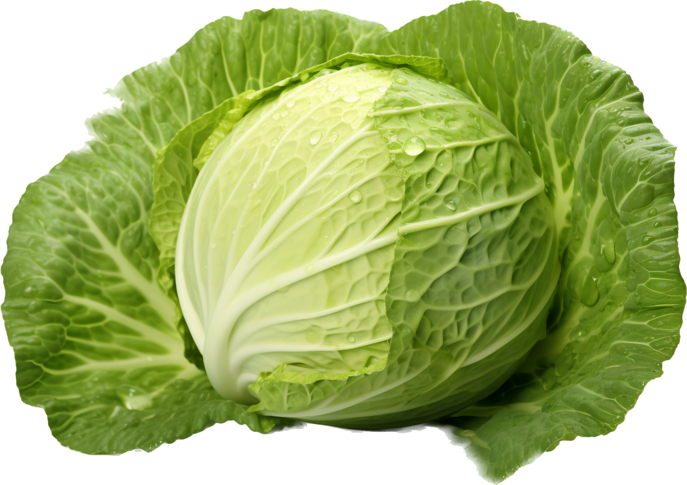 Cabbage png with AI generated.