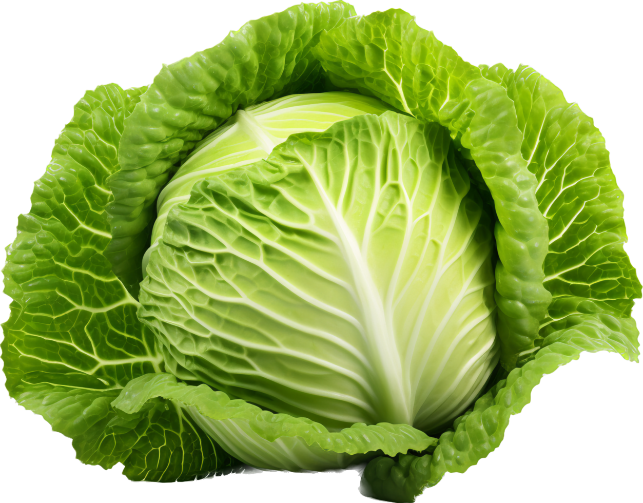 Cabbage png with AI generated.