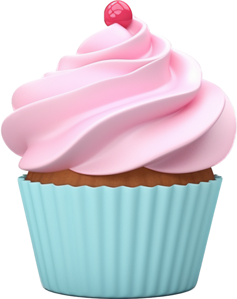 Cupcake png with AI generated.
