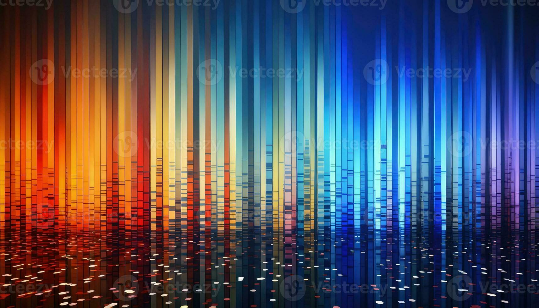 Futuristic Morse Code Data Animation AI generated photo