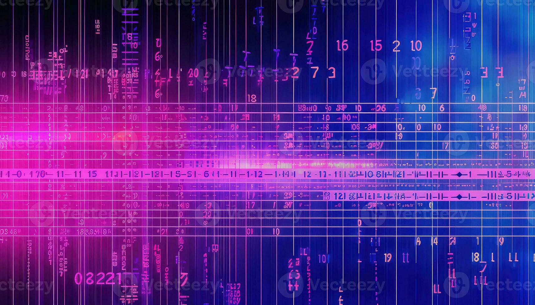 Futuristic Morse Code Data Animation AI generated photo