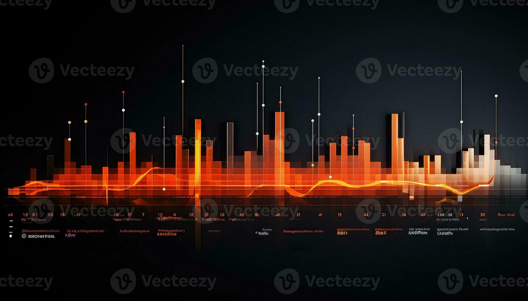 Futuristic Morse Code Data Animation AI generated photo