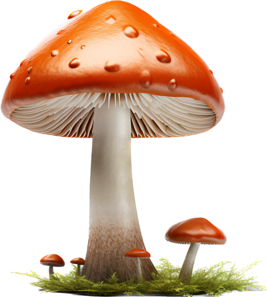 Mushroom png with AI generated.