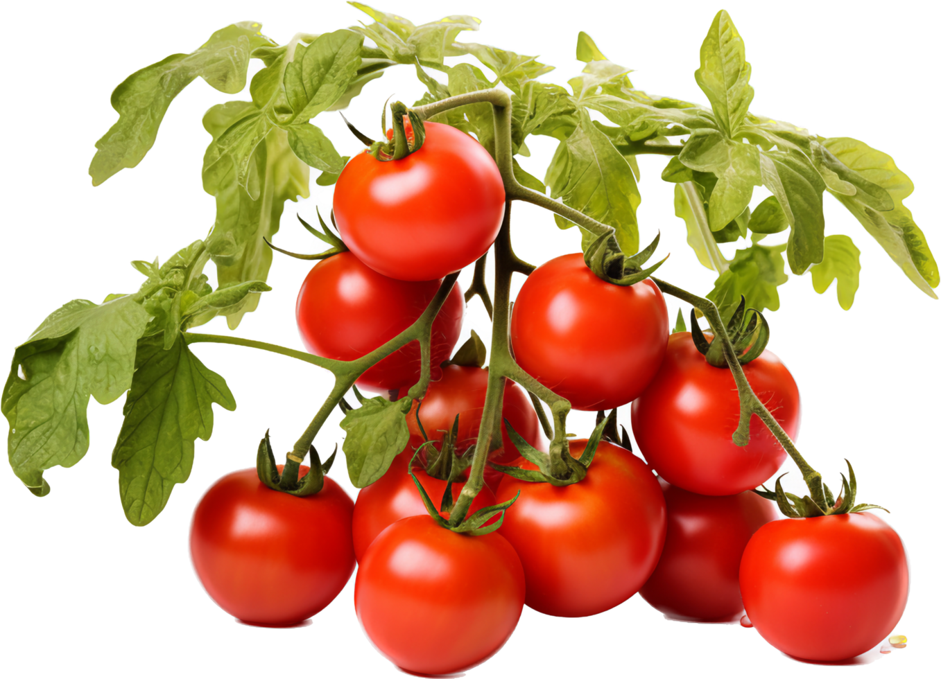 Tomato plant png with AI generated.