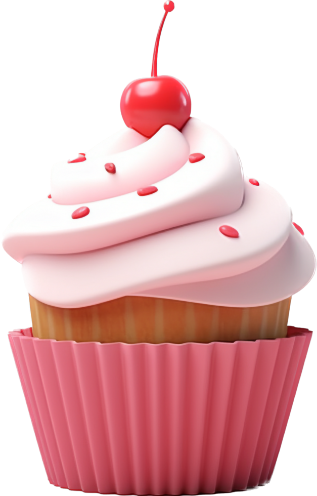 Cupcake png with AI generated.