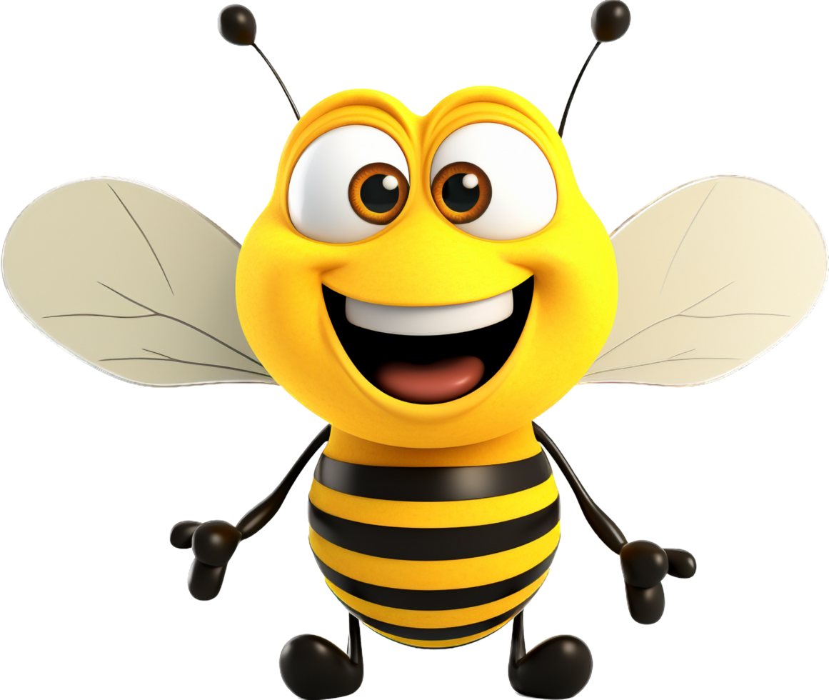 abeille png avec ai généré.