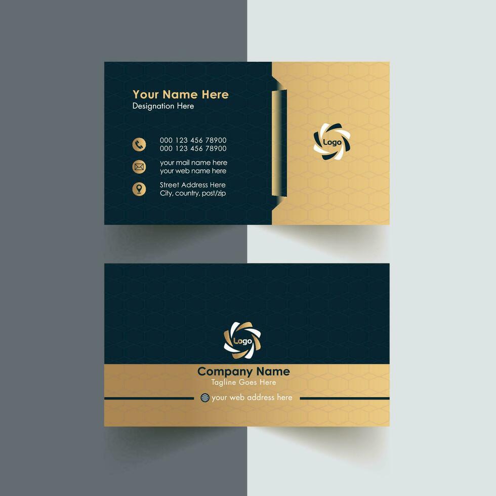 Business Card design Modern and Creative visiting Card Template. vector