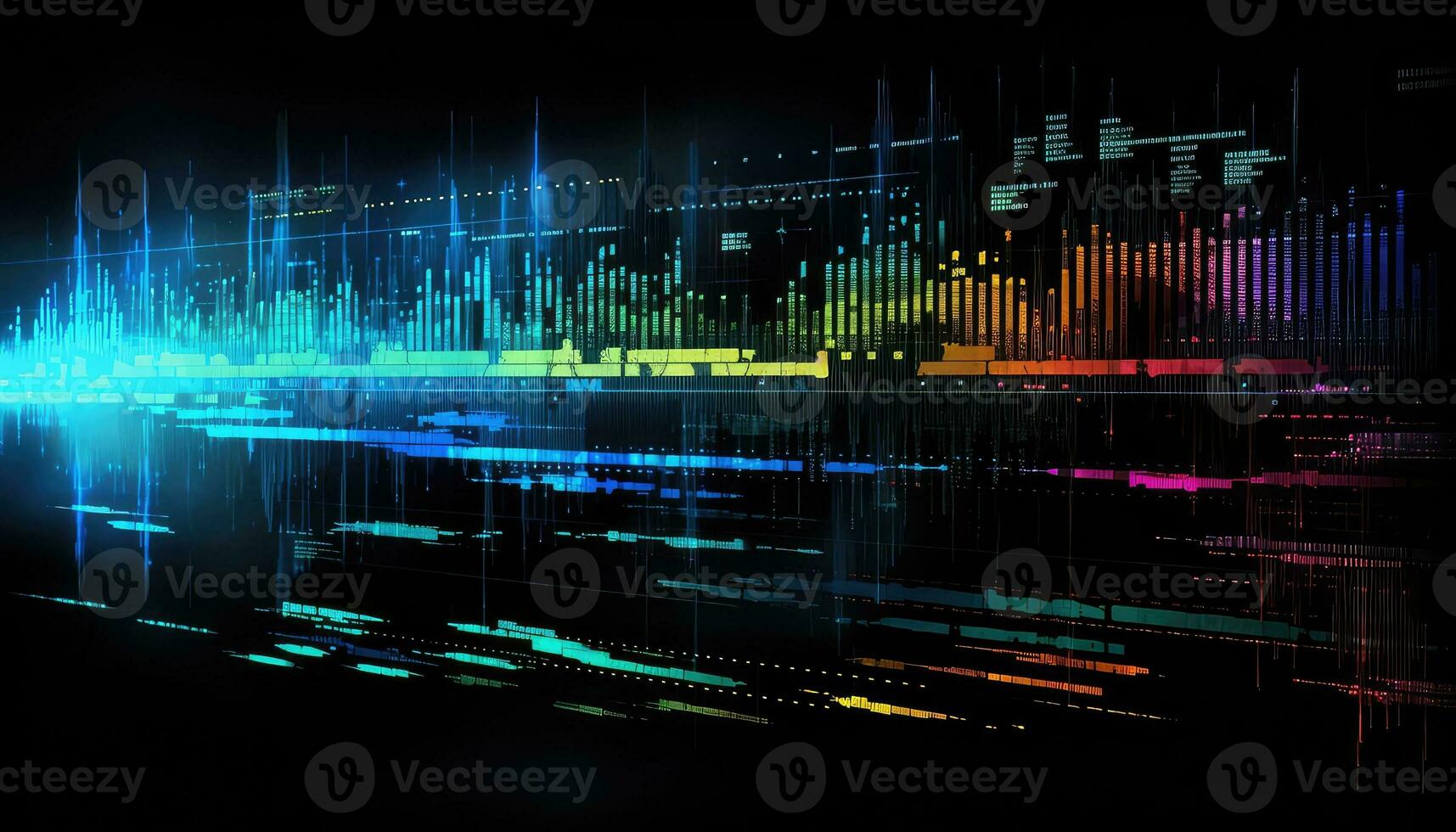 Futuristic Data Display in Morse Code AI generated photo