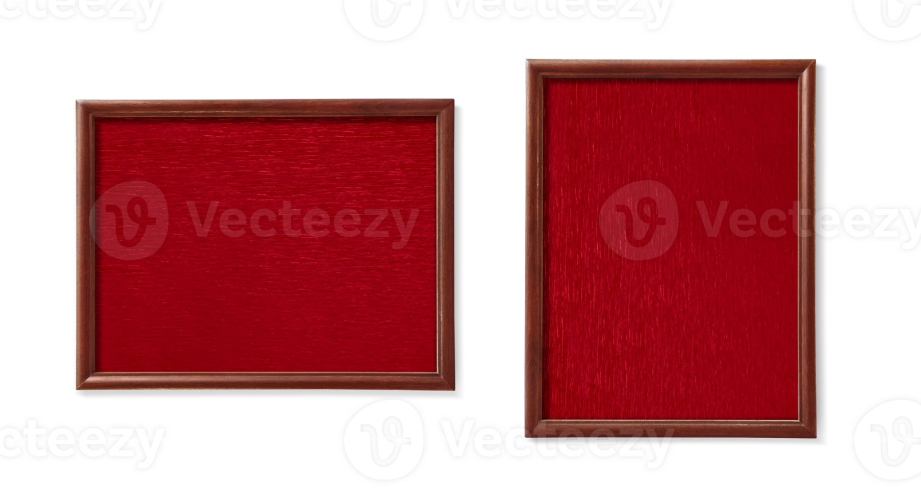 Vintage red background wooden picture frame PNG transparent 33303574 PNG