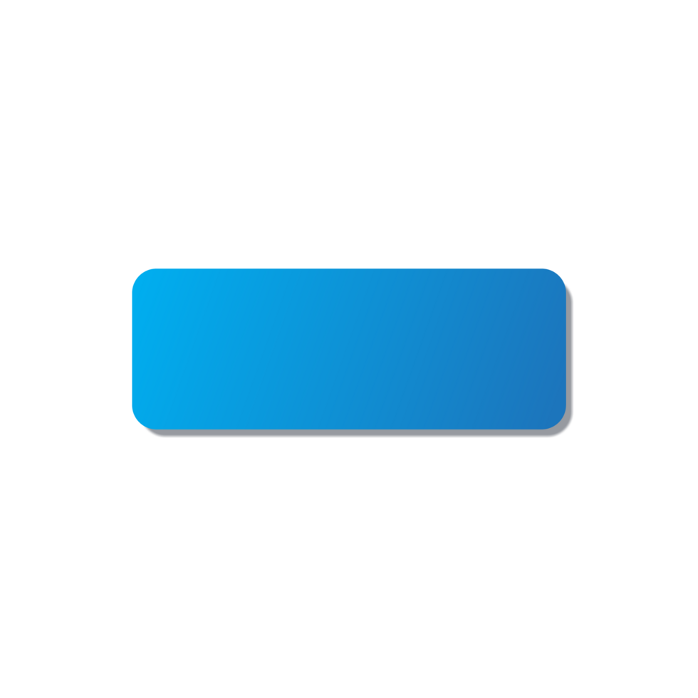 Blue morphism button isolated on transparent background png