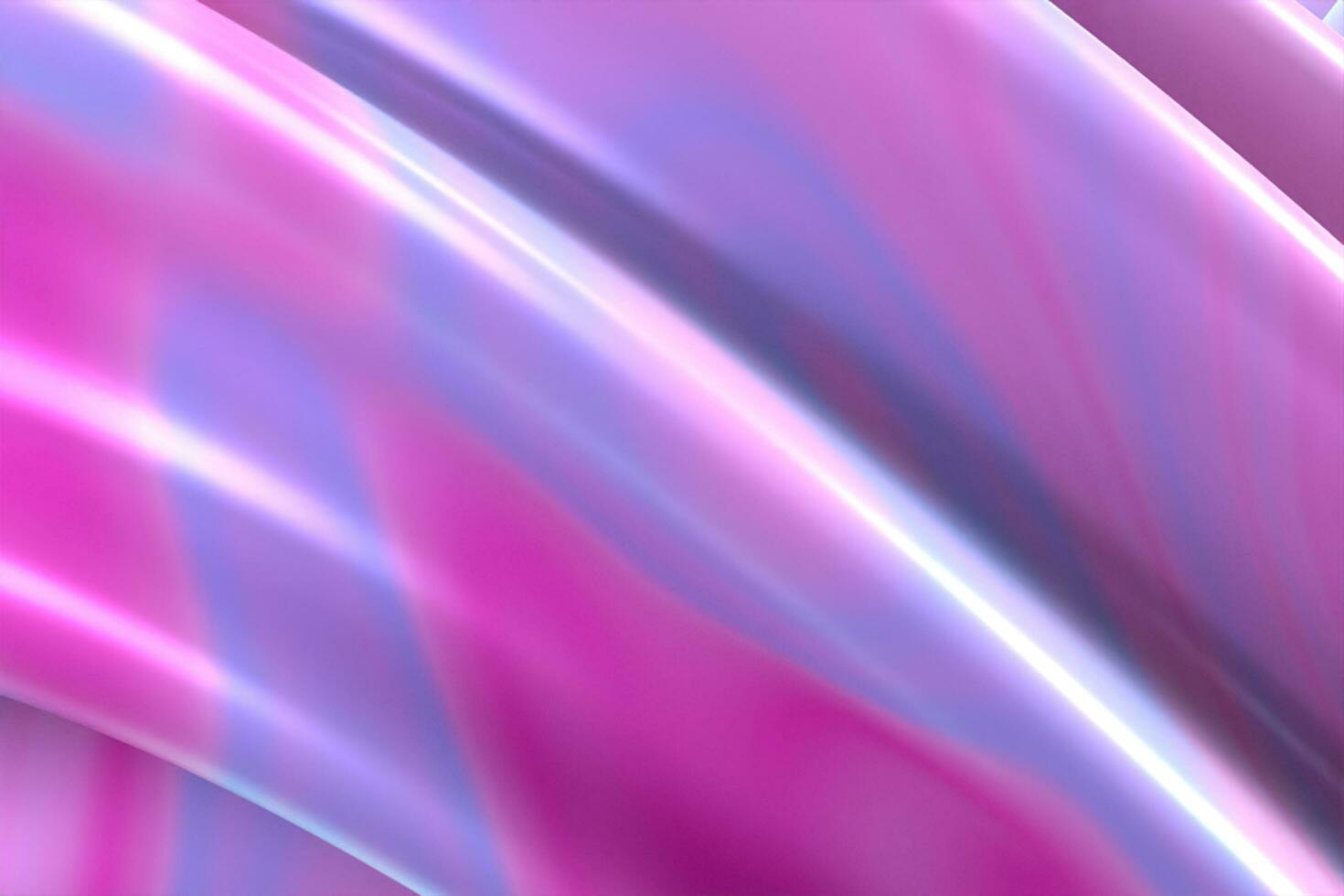 Abstract 3d render, iridescent background design, colorful illustration. 3D Illustration photo