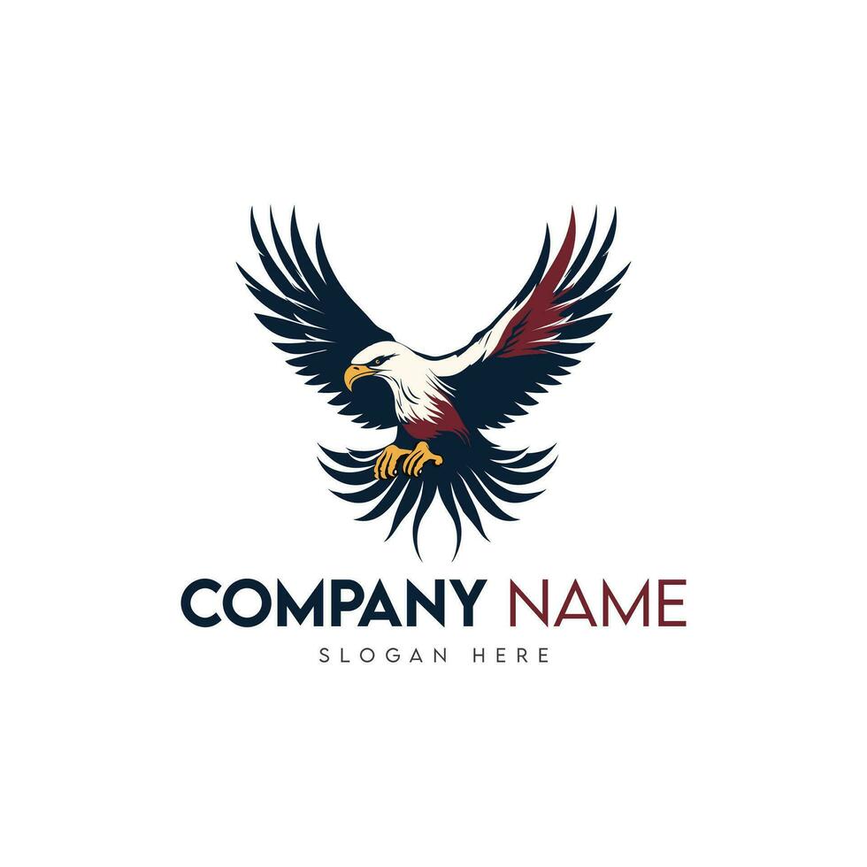 Eagle mascot vector logo design