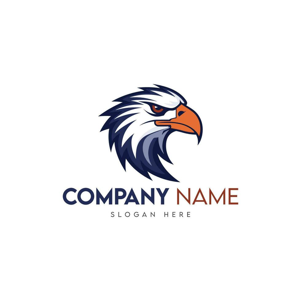 Eagle mascot logo design vector