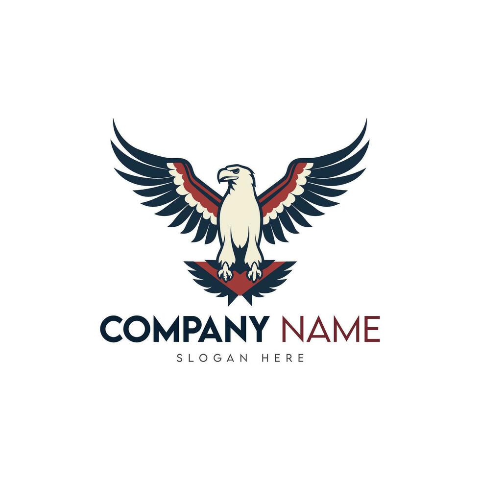 Eagle mascot vector logo design