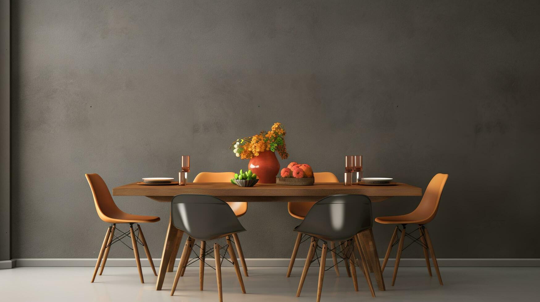 Modern interior minimal style design livingroom AI Generated photo