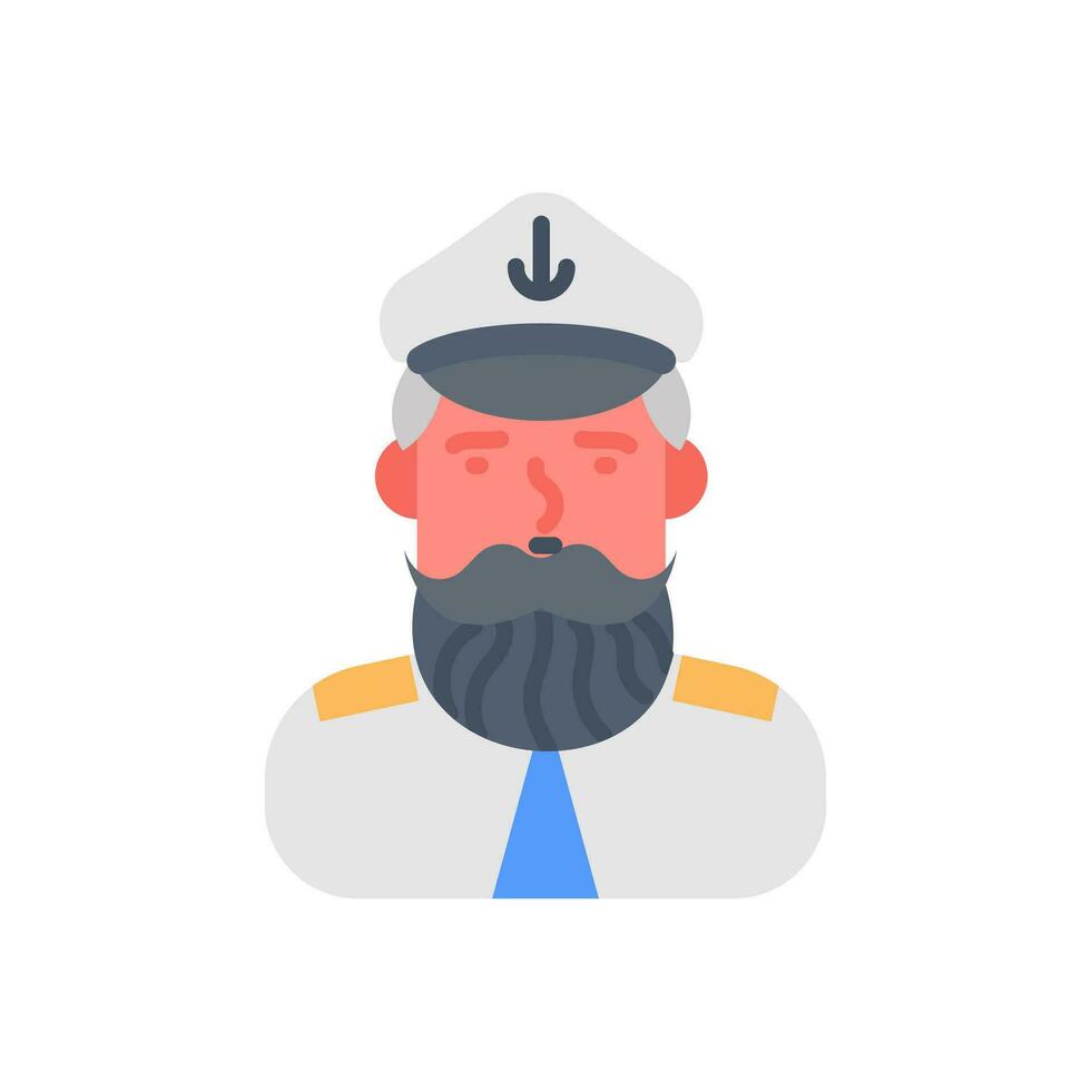 Sea Captain icon in vector. Illustration vector