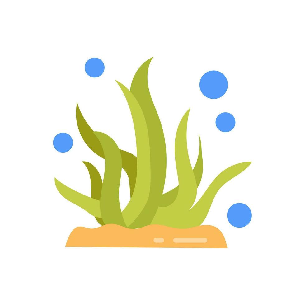 Seaweed icon in vector. Illustration vector