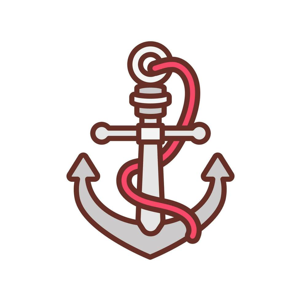 Anchor icon in vector. Illustration vector