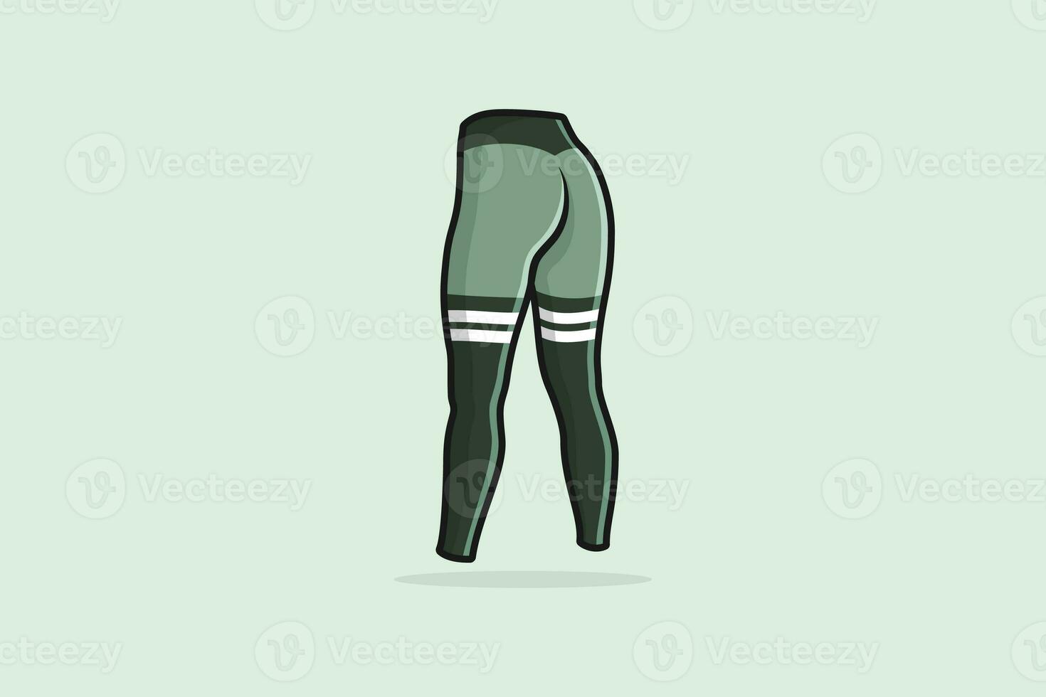 Boys Sport Training Leg Slim Pant or Trouser vector illustration. Sports and Fashion objects icon concept. Sports comfortable trouser pant vector design with shadow. photo