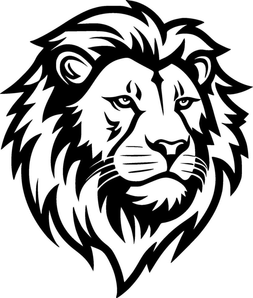 Lion - Minimalist and Flat Logo - Vector illustration