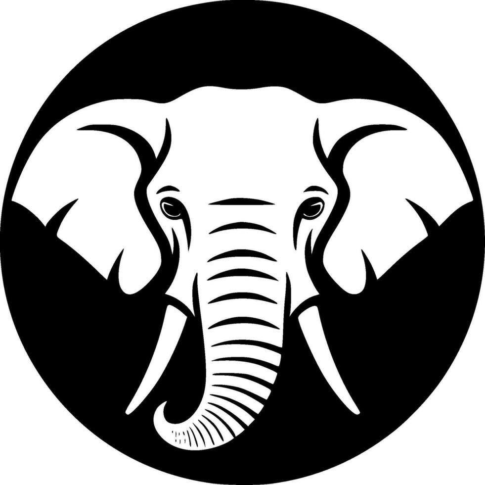 elefante, minimalista y sencillo silueta - vector ilustración