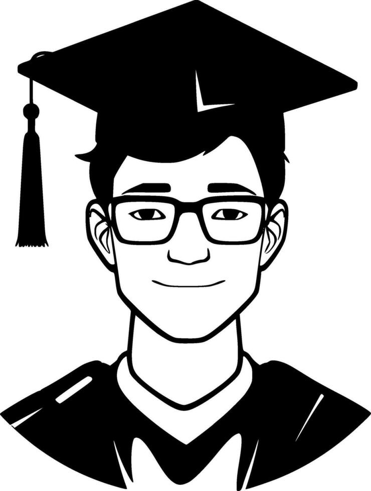 Grade, Black and White Vector illustration