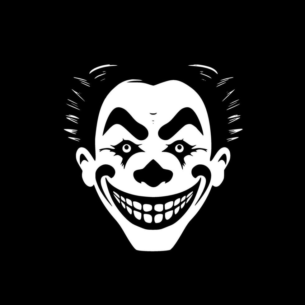 Clown, Minimalist and Simple Silhouette - Vector illustration