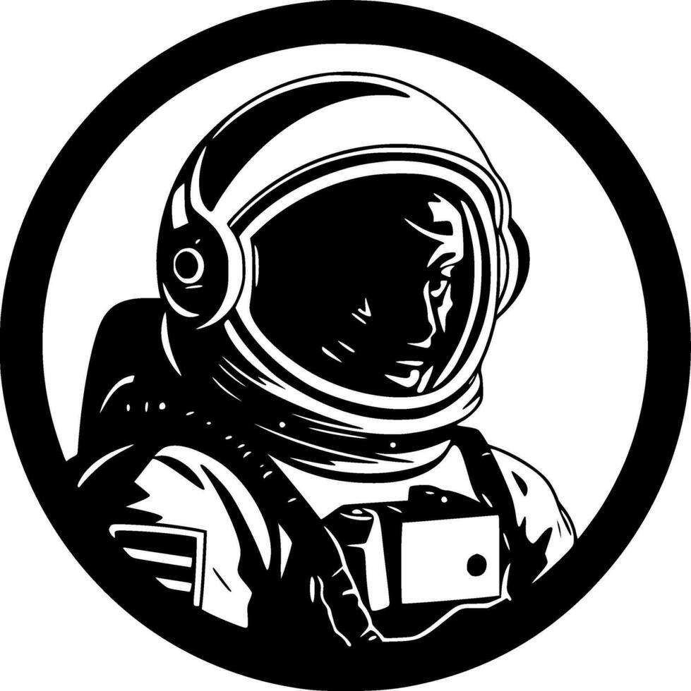 astronauta - alto calidad vector logo - vector ilustración ideal para camiseta gráfico