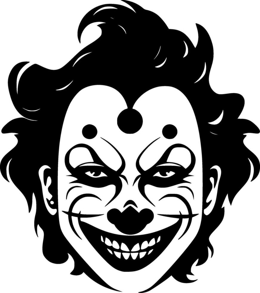 payaso, minimalista y sencillo silueta - vector ilustración