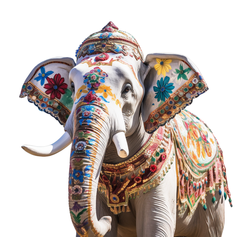 Indian elephant Pop Ai Generative png