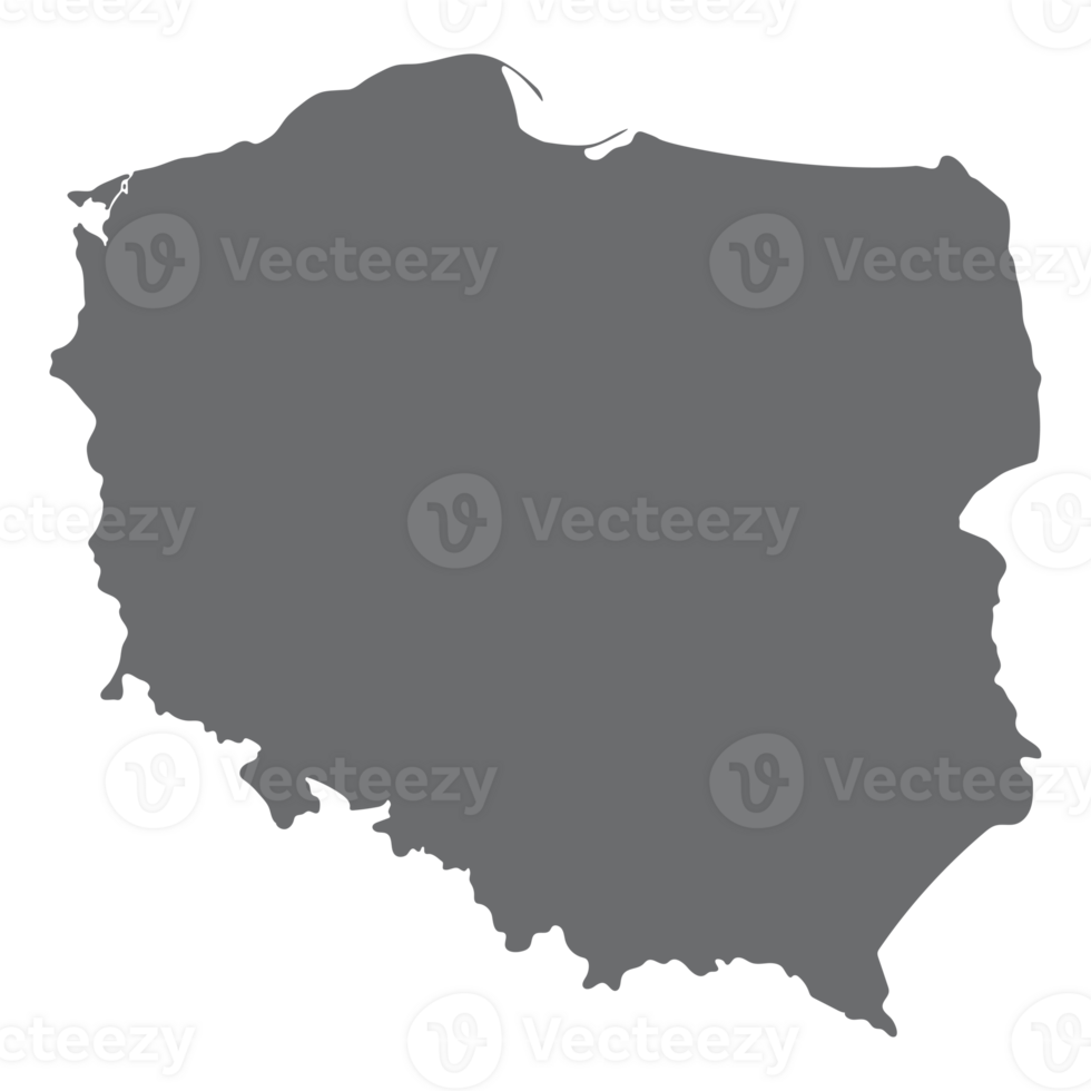 Poland map. Map of Poland in high details png