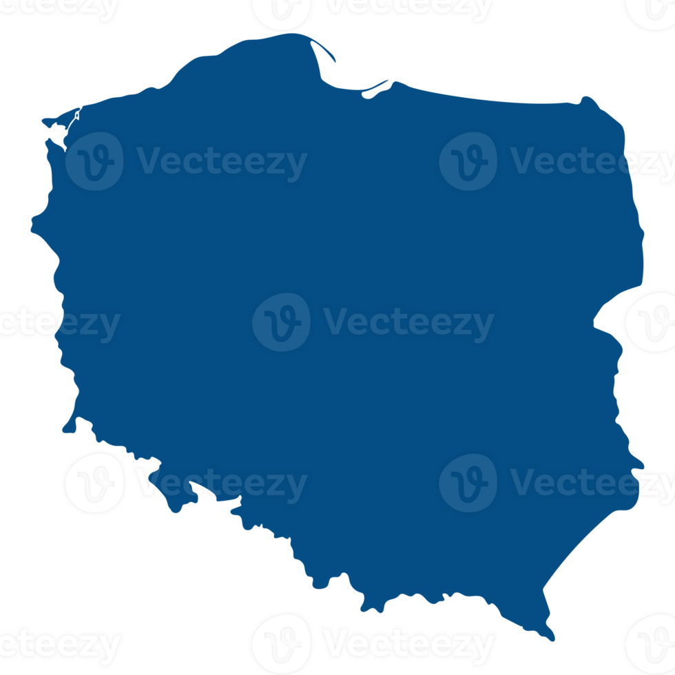 Poland map. Map of Poland in high details png
