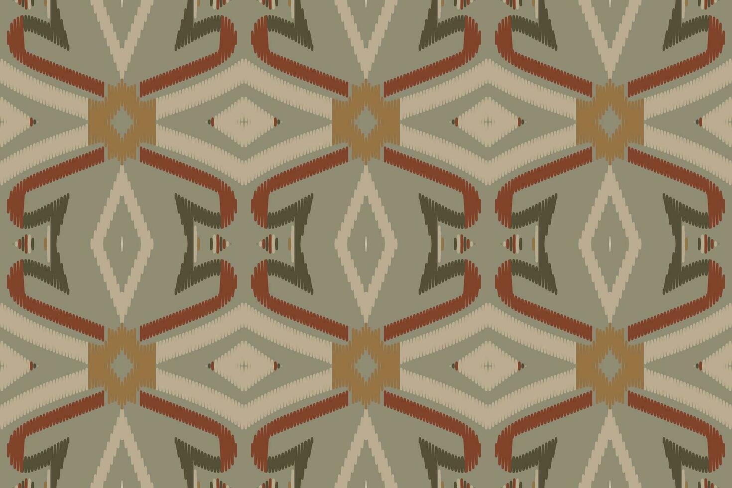 Ikat Paisley Pattern Embroidery Background. Ikat Background Geometric Ethnic Oriental Pattern Traditional. Ikat Aztec Style Abstract Design for Print Texture,fabric,saree,sari,carpet. vector