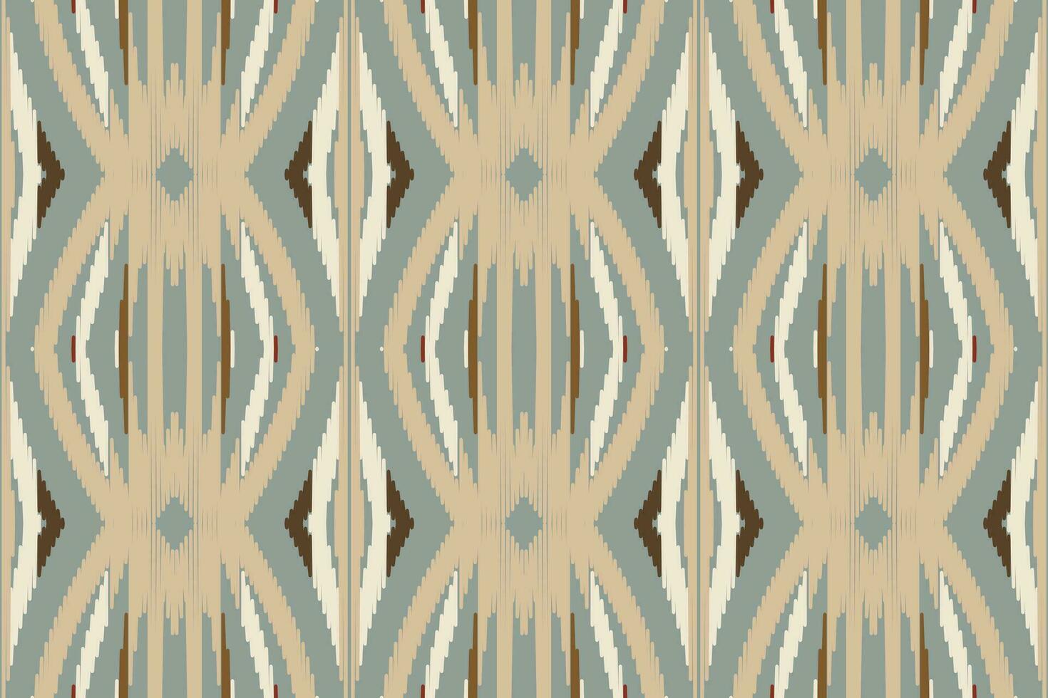 Motif Ikat Seamless Pattern Embroidery Background. Ikat Aztec Geometric Ethnic Oriental Pattern Traditional. Ikat Aztec Style Abstract Design for Print Texture,fabric,saree,sari,carpet. vector