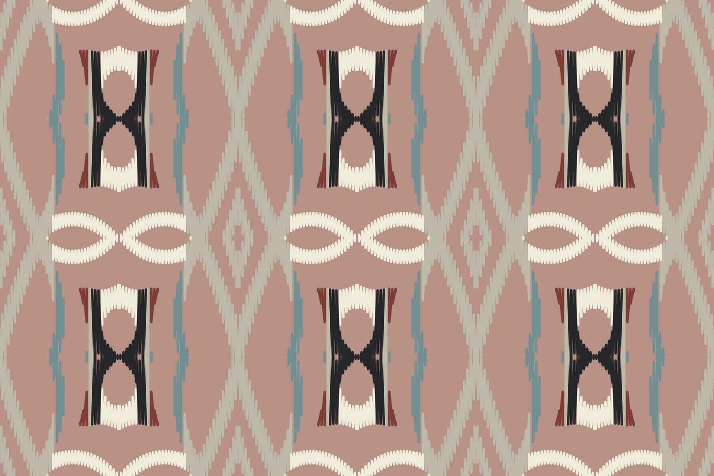 ikat sin costura modelo bordado antecedentes. ikat flores geométrico étnico oriental modelo tradicional. ikat azteca estilo resumen diseño para impresión textura,tela,sari,sari,alfombra. vector